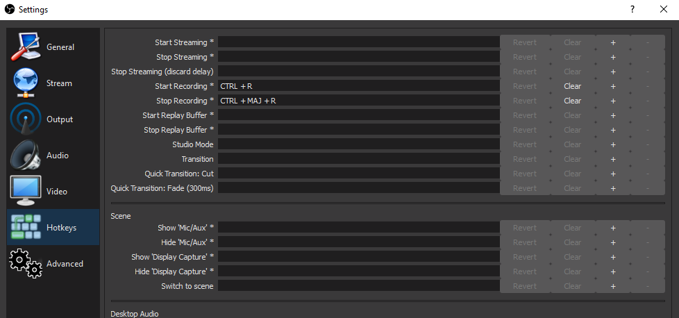 obs studio local recording settings